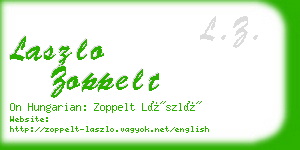 laszlo zoppelt business card
